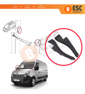 Renault Master MK3 Nissan NV400 Interstar Opel Movano B için Ön Cam Sağ Sol Köşe Yan Izgara Kulağı