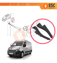 Renault Master MK3 Nissan NV400 Interstar Opel Movano B için Ön Cam Sağ Sol Köşe Yan Izgara Kulağı