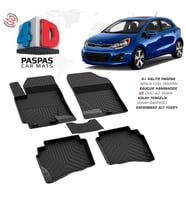 Kia Rio 3 4D Araca Özel Havuzlu Kauçuk Paspas 2011-2016 (Karışık)