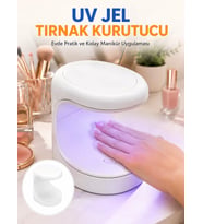 Kalıcı Oje Kurutucu Mini UV Işınlı Taşınabilir Hızlı ve Pratik Oje Kurutucu Yeni Nesil