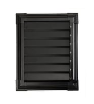 45x55 Alüminyum Siyah Banyo Wc Havalandırma Panjuru