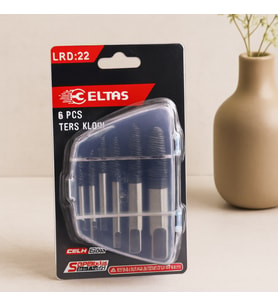 Ters Klavuz Uç Vida Çıkarıcı Seti 6 Parça (3-22 mm)
