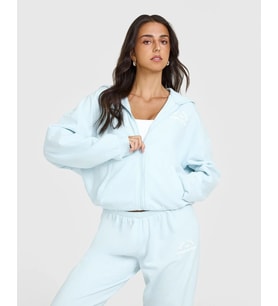 ONER Active Ice Blue Sweatshirt Oversize Konforu ve Kolej Şıklığı
