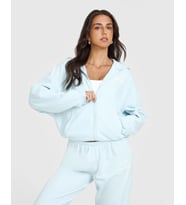 ONER Active Ice Blue Sweatshirt Oversize Konforu ve Kolej Şıklığı