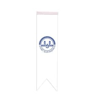 Masa Üstü Kırlangıç Diyanet İşleri Bayrağı - 8x30cm Çift Taraflı Saten Kumaş