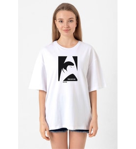 Star Trek Spock Fascinating Beyaz Kadın Oversize Tshirt