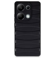 Newface Xiaomi Redmi Note 13 Pro 4G Kılıf Bibercas Silikon Kapak - Siyah