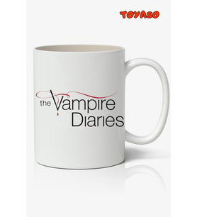 The Vampire Diaries Temalı Beyaz Kupa Bardak Arkadaşa Sevgiliye Hediye