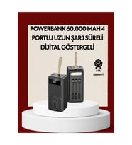 4 Çıkışlı Hızlı Şarj Destekli Powerbank