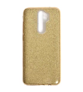 Xiaomi Redmi Note 8 Pro Kılıf Simli Parlak Shining Kapak (Gold)