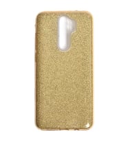 Xiaomi Redmi Note 8 Pro Kılıf Simli Parlak Shining Kapak (Gold)
