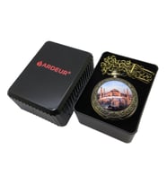 Ardeur® Vintage Ayasofya Camii Desen İşlemeli İsme Özel Lüks Cep Saati Köstekli Saat
