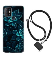 INFINIX Hot 8 9 10 11S Hot 10 Play 10T Kılıf Boyun Askılı Silikon Mistik Çiçekler 1650
