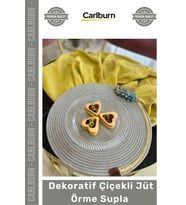 #Supla Handmade Dekoratif Çiçekli Jüt Örme El Sanatı Amerikan Servis Sağlam Dikiş Kalitesi Supla (Çok Renkli)
