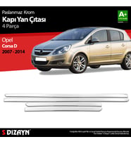 Opel Corsa D Krom Kapı Yan Çıtası 2007-2014