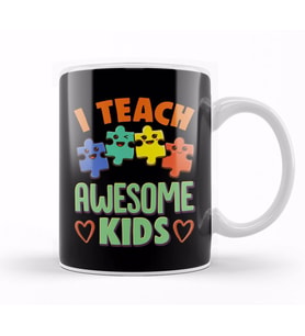 I Teach Awesome Kids Special Education Teacher Kupa Bardak Porselen