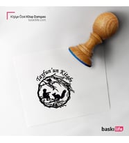 Çocuk Sincap Kişiye Özel Kitap Damgası Kitap Mührü Kaşe Kitap Mühür Özel Damga 416