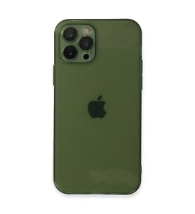Apple İphone 12 Pro Kılıf Fly Lens Silikon - Yeşil