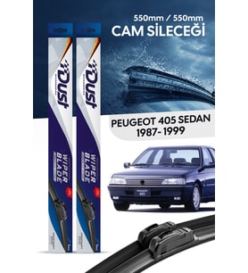 Peugeot 405 sedan Silecek Takımı 1987-1999 Uyumlu 550MM/550MM