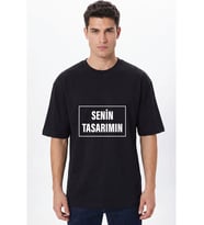 Kişiye Özel Oversize Tişört Baskı - Fotoğraf, Logo, Yazı ve Çizim Baskılı %100 Pamuk Unisex Oversize T-Shirt