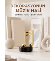 Melodious Music Altın Nota Figürlü Müzik Kutusu Yeni Nesil