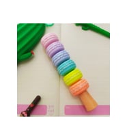 Makaron Şeklinde Pastel Fosfor Kalem 6'lı (Çok Renkli)