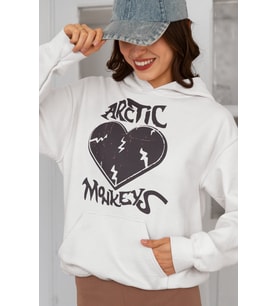 Arctic Monkeys Rock Metal Baskılı Unisex Oversize Müzik Grubu Hoodie