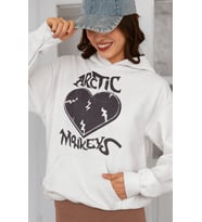 Arctic Monkeys Rock Metal Baskılı Unisex Oversize Müzik Grubu Hoodie