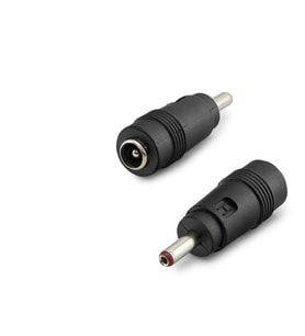 Notebook Adaptör Ucu Çevirici 3.5*1.35 (M) To 5.5*2.5 (F) 10Lu Paket Siyah HDX1314