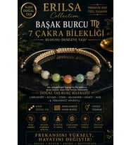 Sertifikalı Başak Burcu 7 Çakra Doğal Taş Bileklik - Ayarlamalı Unisex Lüks Hem Bileklik Hem Halhal
