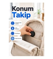 Mini Akıllı Konum Takip Cihazı – Android ve iOS Uyumlu, 2 Yıl Pil Ömürlü