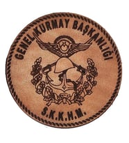 Genel Kurmay Başkanlığı Deri PEÇ - Arma - Askeri Patch