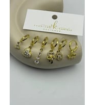 Vip 6'lı Gold Küpe - 25-vip182