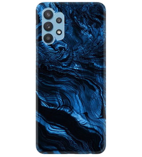 Kılıfland Samsung Galaxy A72 Kılıf Desenli Silikon Resimli Kapak Blue MArble Kılıf 1379