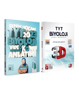 Benim Hocam TYT Biyoloji Konu ve 3D Soru Bankası Seti 2 Kitap