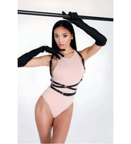Mulvxbrf Brf02 Belden Dolanan Şık Deri Harness - Brf751 (Mulvix)