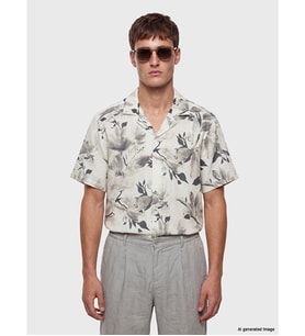 LCW Vision Gri Regular Fit Desenli Erkek Gömlek