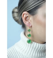 Kadir Jewellery 22 Ayar Altın Kaplama Vintage Küpe -El İşçiliği Ve Hipoalerjenik Küpe