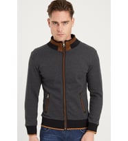 Dewberry Erkek Pamuklu Sweatshirt Antrasit 1021 Günlük Üst Giyim, Hafta Sonu Kombini, Seyahat Gardırobu
