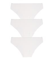 3LÜ LAZER KESİM KÜLOT BEYAZ