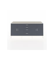 Hyperion Konsol 2 Raflı 4 Çekmeceli 4 Kapaklı 220x44x99 Aytaşı-Antrasit
