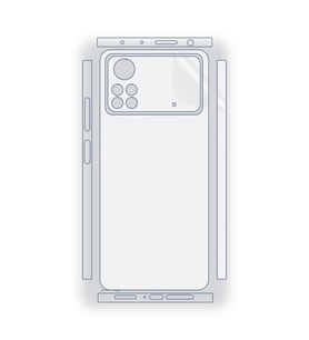 SChitec Xiaomi Poco X4 Pro 5G Uyumlu Fullbody Arka Kaplama Hidrojel Koruyucu Film