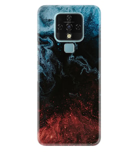 Tecno Camon 16 18P Pova Pova 3 Pova Neo Kılıf Desemli Silikon Red Blue Black Abstact 1386
