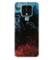Tecno Camon 16 18P Pova Pova 3 Pova Neo Kılıf Desemli Silikon Red Blue Black Abstact 1386