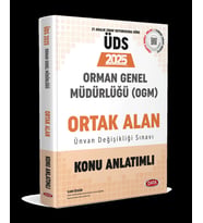 2025 GYS Orman Genel Müdürlüğü Ünvan Değişikliği Sınavı Ortak Alan Konu Anlatımlı Data Yayınları
