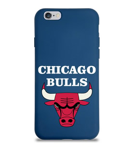 Apple iPhone 6 S Uyumlu Lansman Kılıf Chicago Bulls Tasarımlı Altı Kapalı İçi Kadife Kaplı  Kapak (Şeffaf)