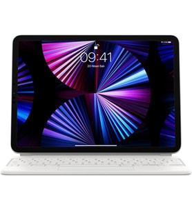 Apple Magic Keyboard: 11 inç iPad Pro ve iPad Air (4. ve 5. nesil) için iPad klavyesi ve kılıfı, harika yazma deneyimi, yerleşik trackpad, Türkçe F Klavye - Beyaz Outlet