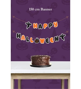 Cadılar Bayramı Halloween Harf Büyük Banner *Kalın Kağıt 150cm