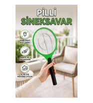 Pilli Elektronik Sinek Öldürücü – Koruyucu Izgaralı Kablosuz Tasarım