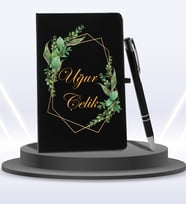 Kişiye Özel Ajanda Defter & Roller Kalem Hediye Seti
